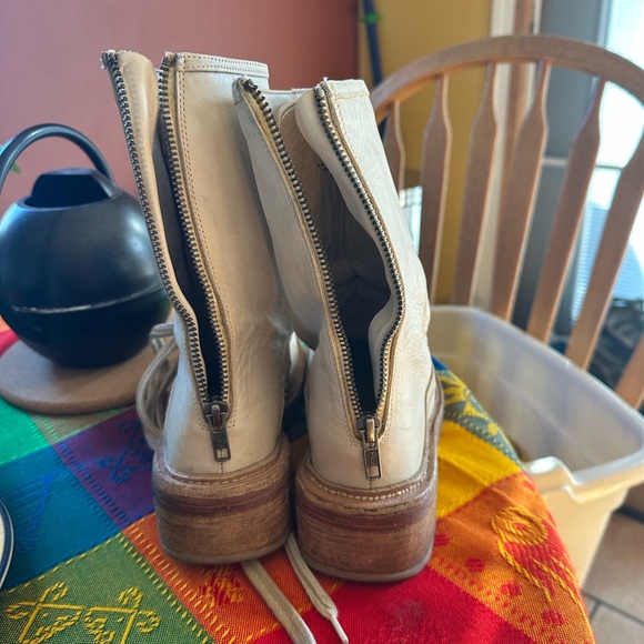 Free People Santa Fe lace up combat boots 37 7 - Picture 3 of 4